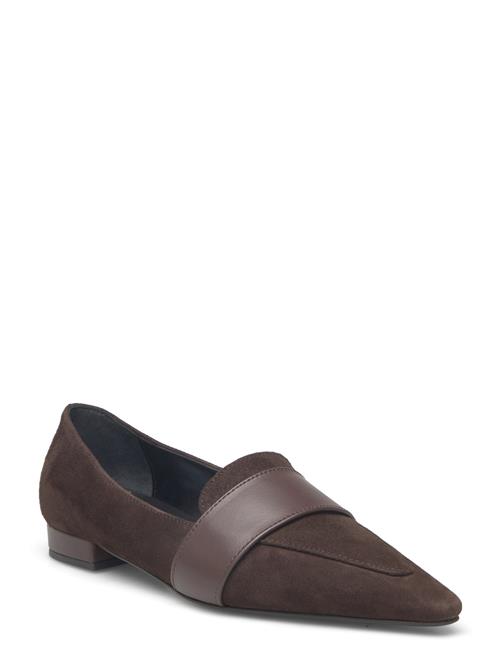 Flat Pointed Loafer Apair Brown