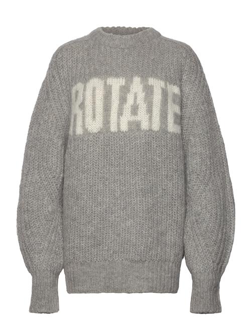 Knitted Logo Sweater ROTATE Birger Christensen Grey