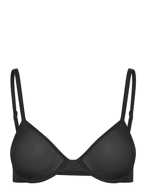 Mesh Unlined Demi Bra Organic Basics Black