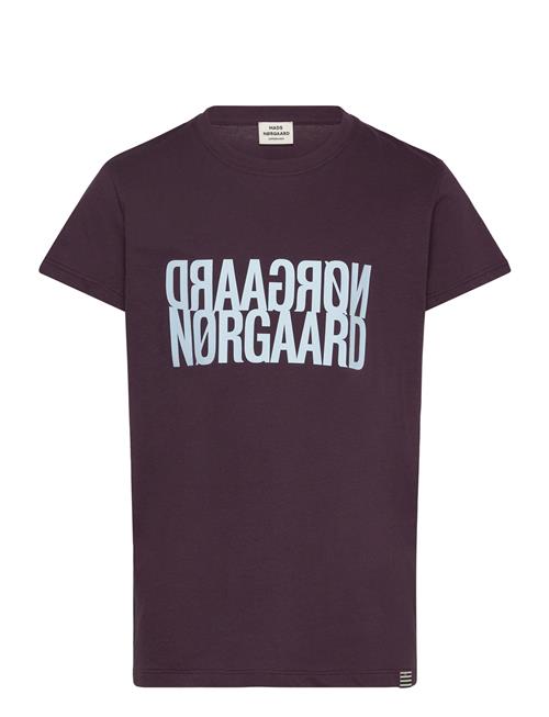 Single Organic Tuvina Tee Mads Nørgaard Burgundy