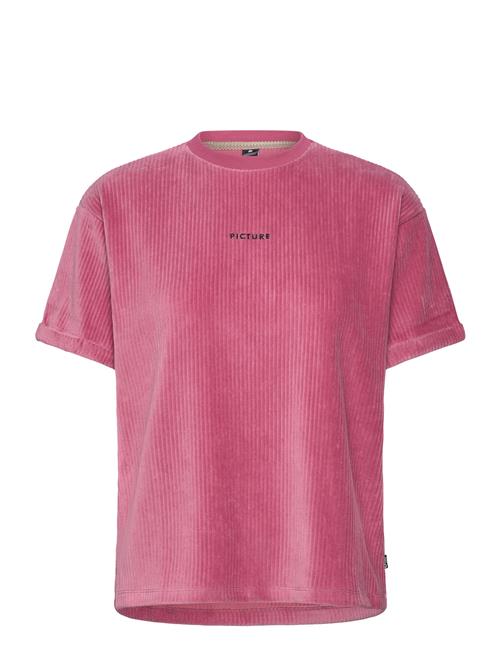 Kiarra Velours Tee PICTURE ORGANIC CLOTHING Pink