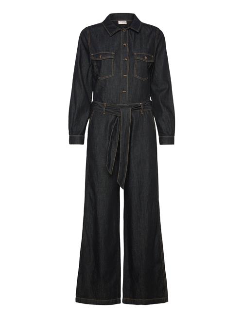 Jumpsuit From Freequent In A Soft Material With A Denim Look. The Jumpsuit Has A FREE/QUENT Black