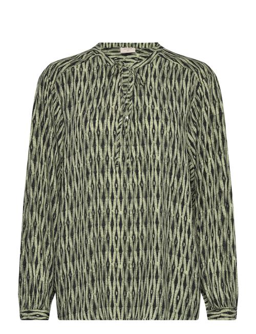 Blouse From Freequent In A Light Material With A Contrasted Look In The Print. I FREE/QUENT Green