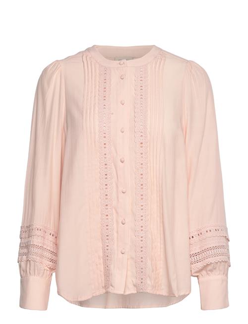 Shirt From Freequent In A Light Material With Fine Lace Details For A Feminine L FREE/QUENT Pink