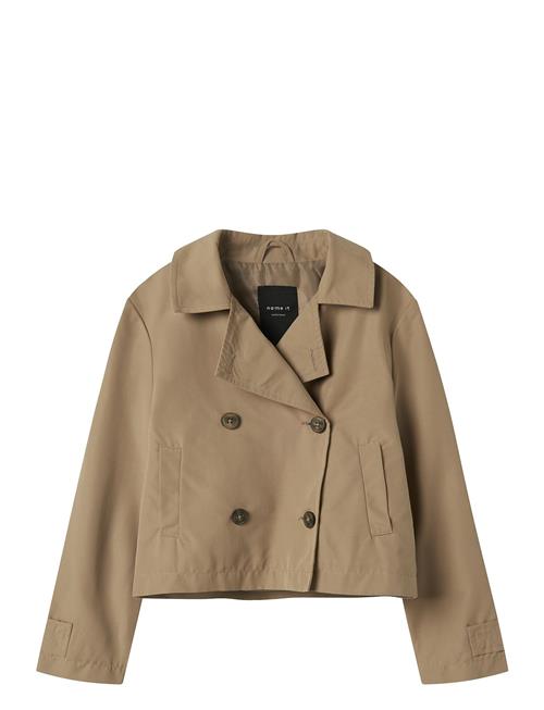 Nkfmadelin Trench Coat Short Name It Beige