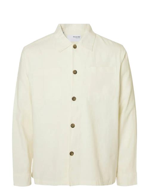 Slh-Brody Sun Overshirt Ls Noos Selected White