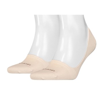 Calvin Klein Legwear Calvin Klein Strømper 2P Lucca No Show Sock Beige Str 43/46 Herre