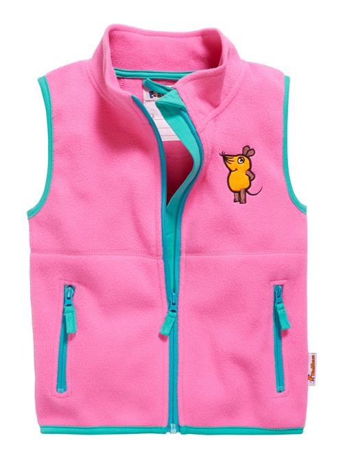 PLAYSHOES Vest 'DIE MAUS'  turkis / okker / gylden gul / pink