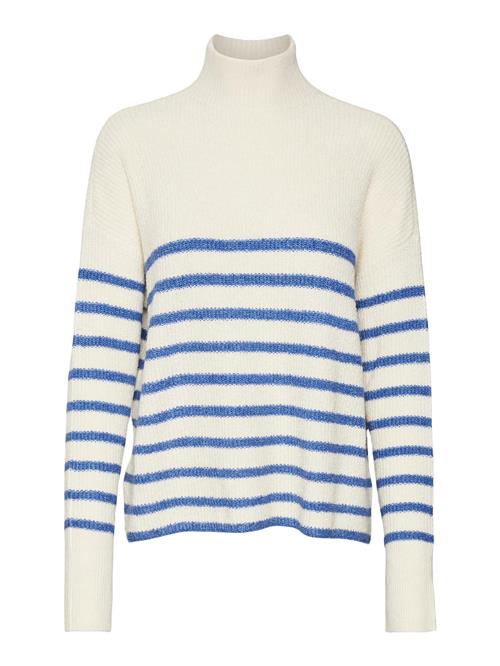 VERO MODA Pullover 'VMMarina'  creme / blå