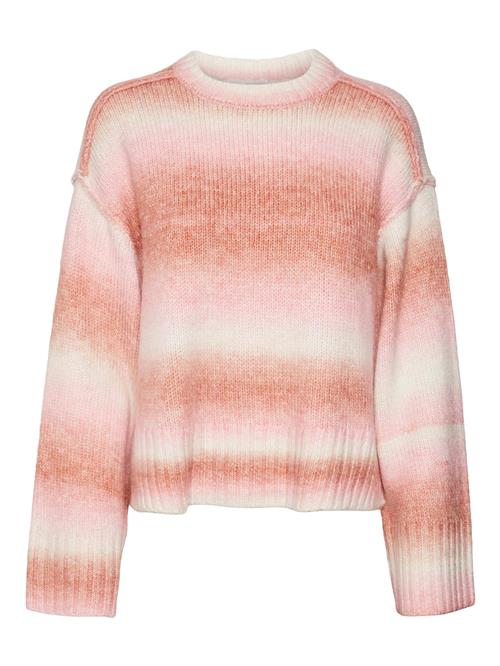 Se VERO MODA Pullover 'AQUA'  pink / hvid ved About You