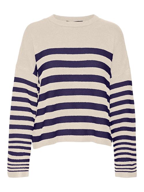 VERO MODA Pullover  navy / uldhvid