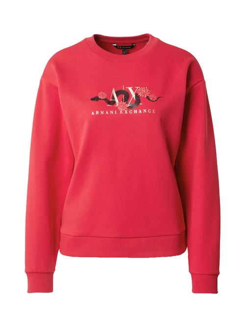 Se ARMANI EXCHANGE Sweatshirt 'CNY'  rød / sort / hvid ved About You