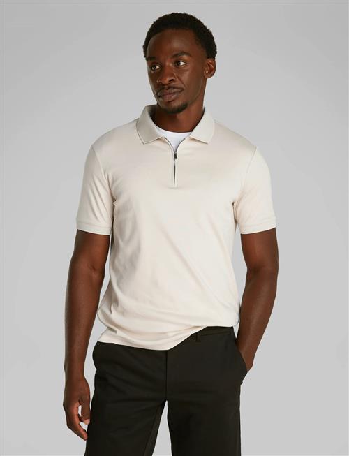 Liquid Touch Welt Zip Polo Calvin Klein Pink