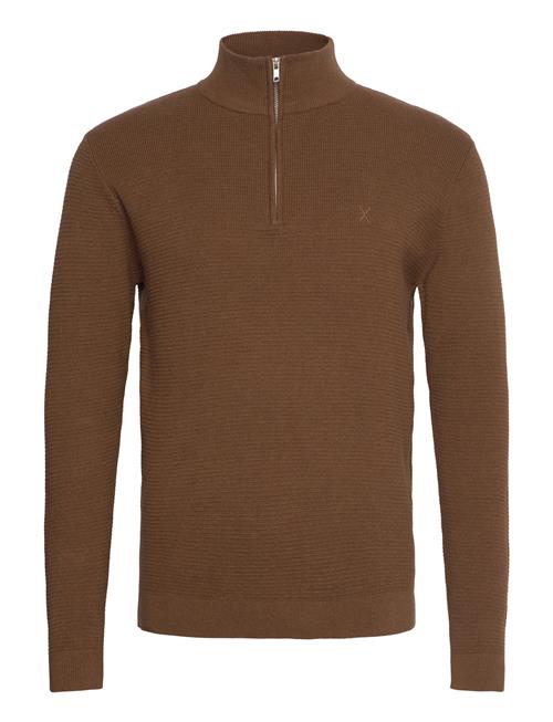 Oscar Half-Zip Knit Clean Cut Copenhagen Brown