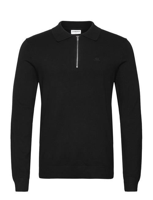 Ecovero L/S Zip Polo Lindbergh Black