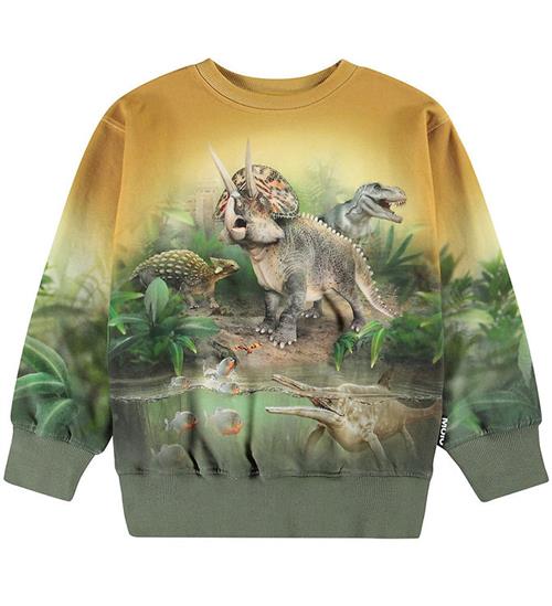 Se Molo Sweatshirt - Mattis - Forest Dinos ved KidsWorld