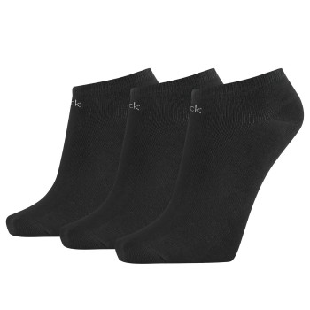 Calvin Klein Legwear Calvin Klein Strømper 3P Chloe Cotton CK Logo Liner Socks Sort Strl 37/41 Dame