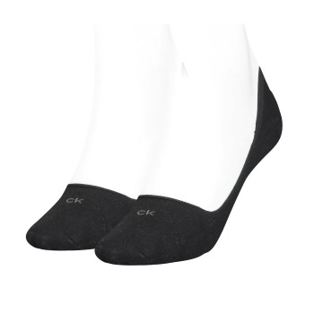 Calvin Klein Legwear Calvin Klein Strømper 2P Women Low Cut Footie Socks Sort Str 39/42 Dame