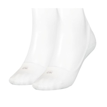 Calvin Klein Legwear Calvin Klein Strømper 2P Women Low Cut Footie Socks Hvid Str 39/42 Dame