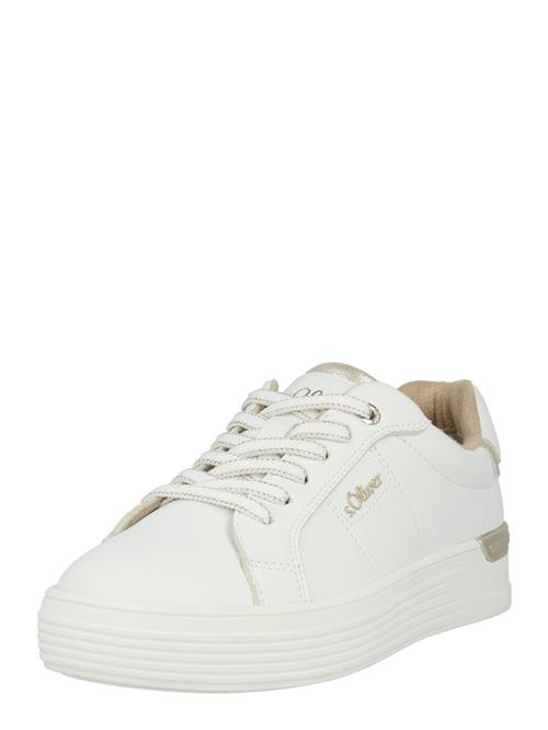 Se s.Oliver Sneaker low  mørkebeige / hvid ved About You