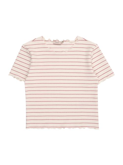Se ONLY GIRLS Bluser & t-shirts 'KOGAnits'  mørk pink / uldhvid ved About You