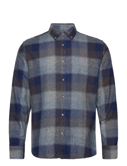 Slhregrobin-Flannel Check Shirt Selected Homme Navy