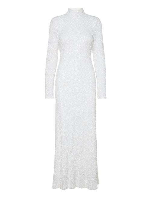 Donna Sequin Maxi Dress Twist & Tango White