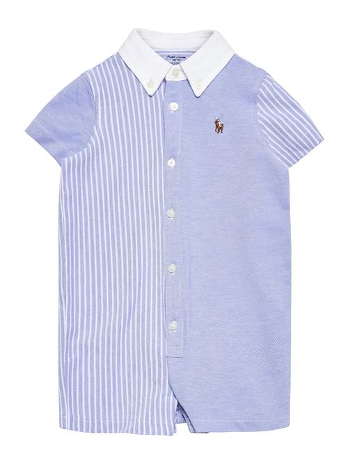 Knit Cotton Oxford Fun Shortall Ralph Lauren Baby Blue