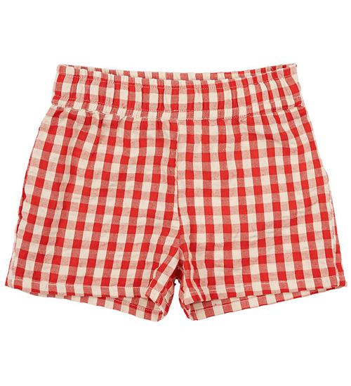 The New Siblings Shorts - TnstNelly - Poppy Red Check