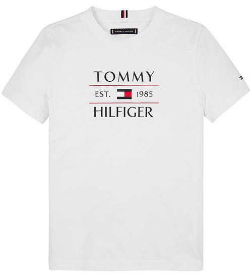 Tommy Hilfiger T-shirt - Flag - Hvid m. Logo