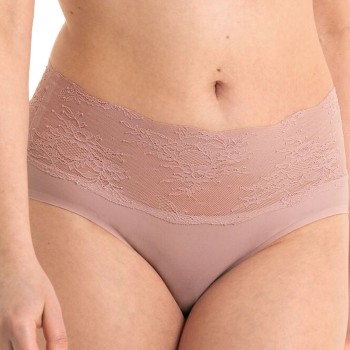 Anita Trusser Essential High Waist Lace Briefs Rosa Small Dame