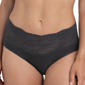 Anita Trusser Essential High Waist Lace Briefs Mørkgrå  Small Dame