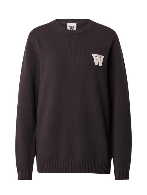 WOOD WOOD Pullover 'TAY'  mørkebrun / hvid