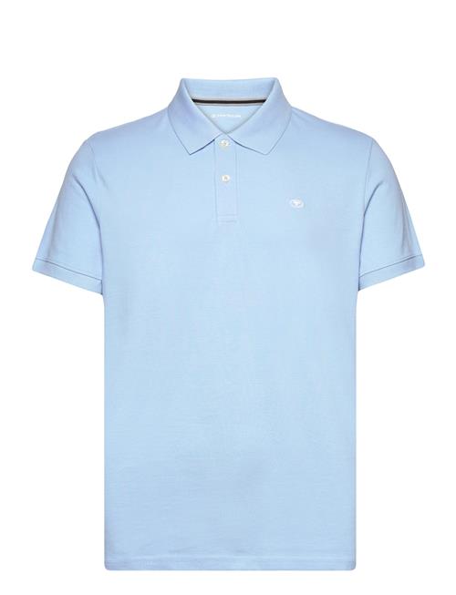 Basic Polo With Contrast Tom Tailor Blue