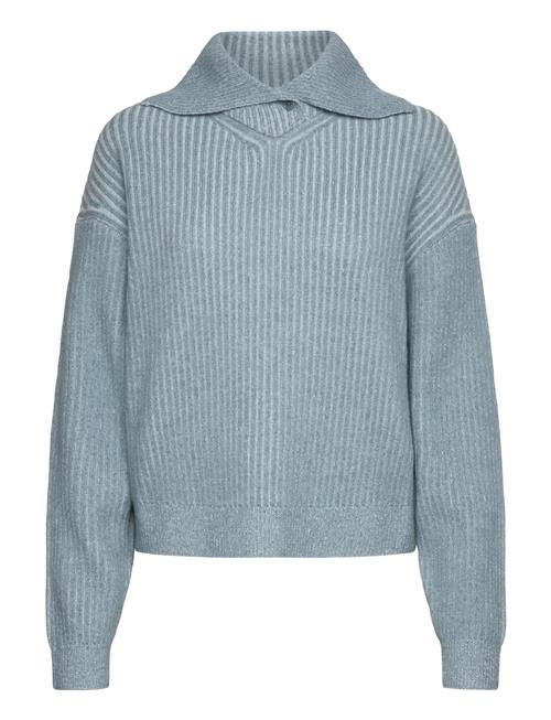 Ribbed Collar Sweater Filippa K Blue