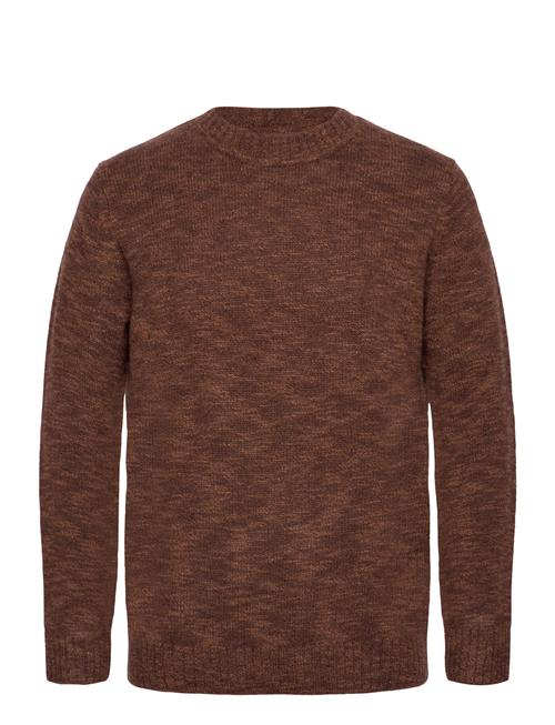 Mmglaporte Melange Crew Neck Knit Mos Mosh Gallery Brown