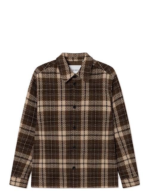 Jonathan Check Overshirt Les Deux Brown