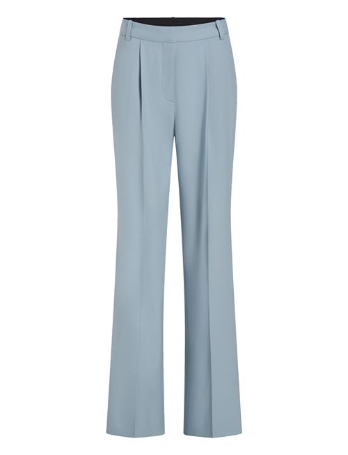 Stretch Wool Wide Leg Pant Calvin Klein Blue