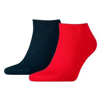 Tommy Hilfiger Legwear Tommy Hilfiger Strømper 2P Men Sneaker Sock Blå/Rød Str 43/46 Herre