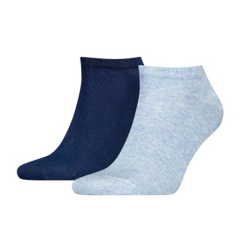 Tommy Hilfiger Legwear Tommy Hilfiger Strømper 2P Men Sneaker Sock Blå/Lyseblå Str 47/49 Herre