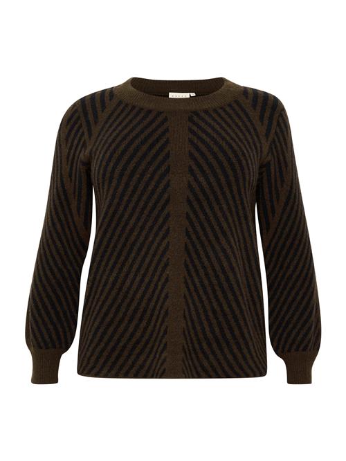 KAFFE CURVE Pullover 'Very'  mokka