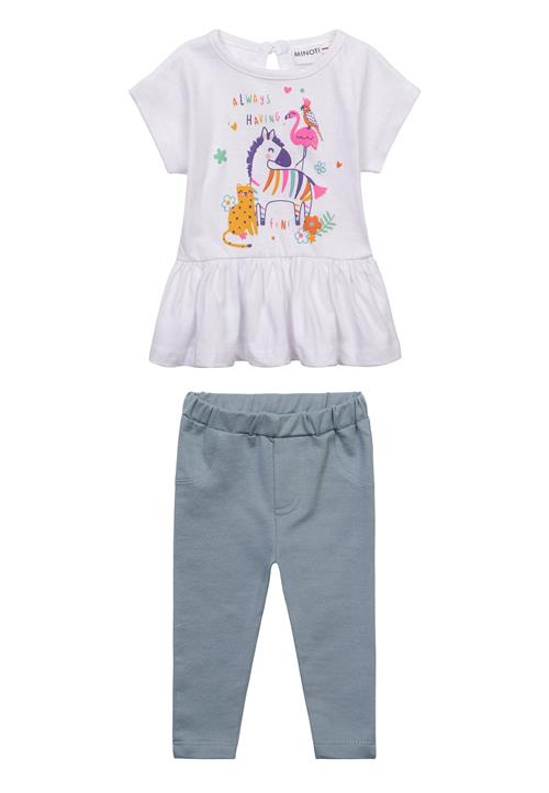 MINOTI Sæt  blue denim / gul / lyselilla / pink / hvid