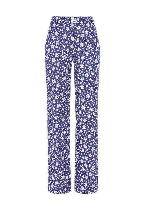 LSCN by LASCANA Pyjamasbukser  indigo / pastelgrøn / naturhvid