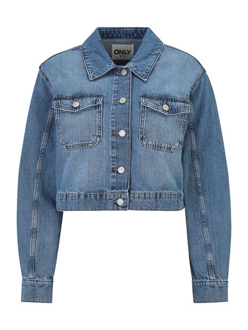 Only Petite Overgangsjakke  blue denim