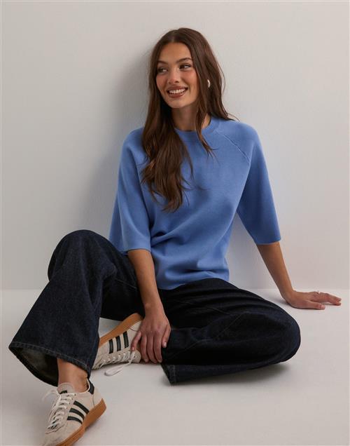 OBJECT - Blå - Objreynard 2/4 Knit Pullover Noos