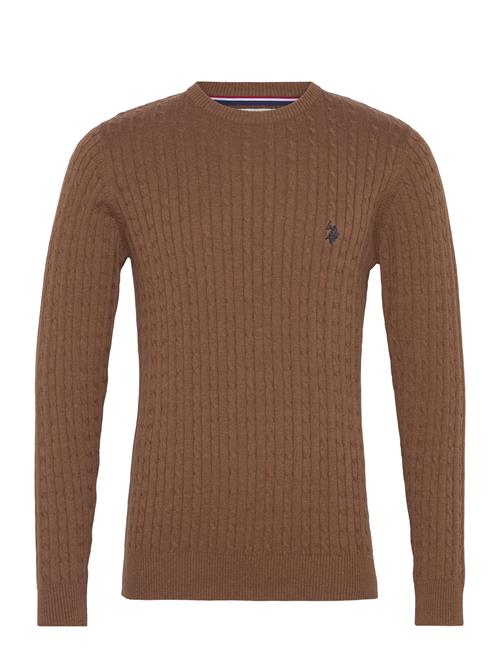 Uspa Knit Archi Men U.S. Polo Assn. Brown