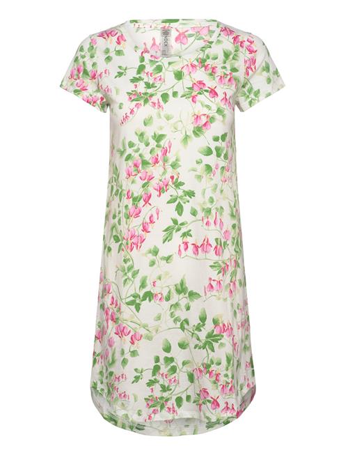 Nightdress Aop Flower Pink Lindex Green