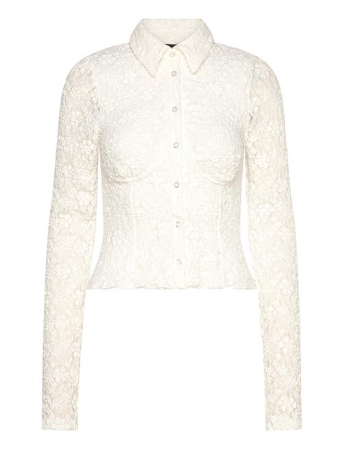 Lace Fitted Shirt ROTATE Birger Christensen White