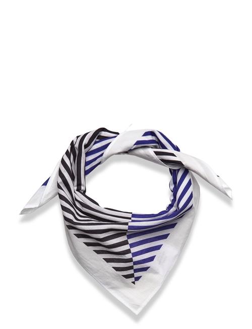 Se Soft Cotton Self Scarf Mads Nørgaard Blue ved Booztlet