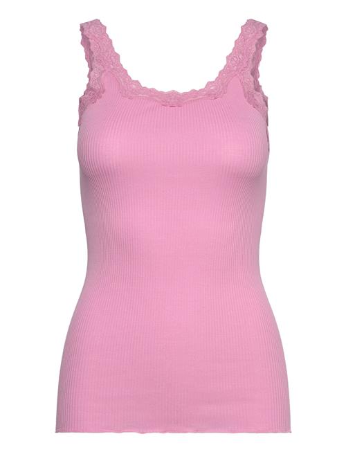 Rwbabette Silk Sl Deep Back Lace To Rosemunde Pink
